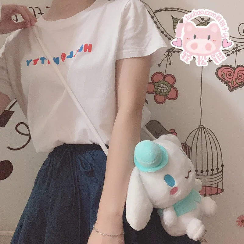 Супер милый японский аниме Cinnamoroll плюшевые домашние тапочки с кошечкой из