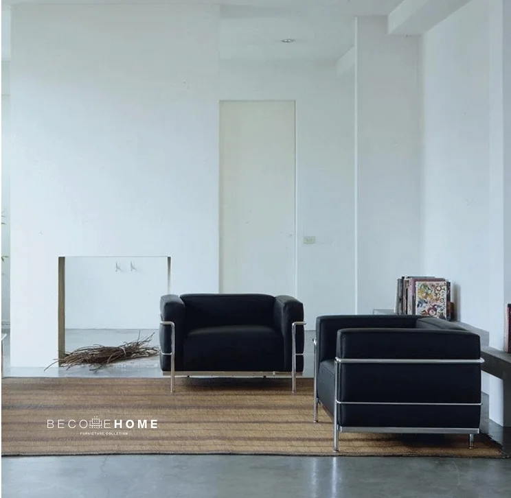 Replica of Le Corbusier Club Chair Sofa / Office Single Seat Lounge Chair