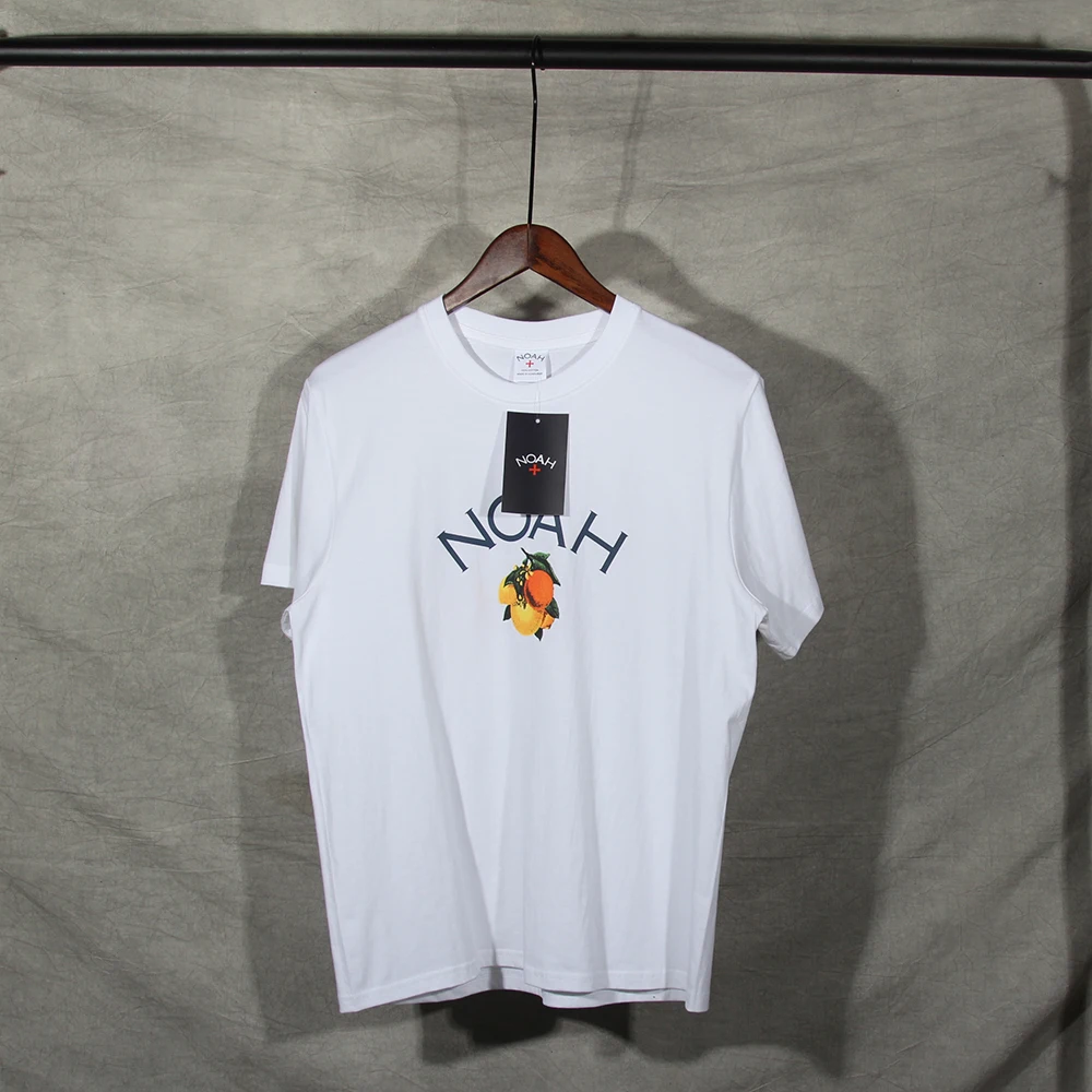 

New Fashion Casual Fruit Printing NOAH Short Sleeve Top Tees Men Women Summer Cotton Classic NOAH White Blue Black T shirt