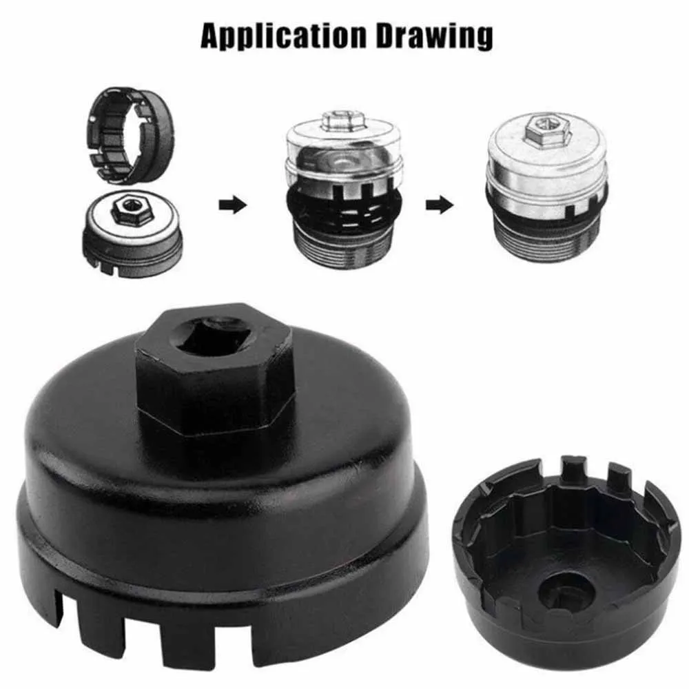 Инструмент для удаления черной крышки масляного фильтра торцевой инструмент из