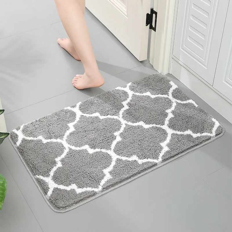 

Luxury Bathroom Rug Mat Soft and Absorbent Microfiber Bath Rugs Non-Slip Shaggy Bath Carpet for Bathroom Floor Tub and Shower