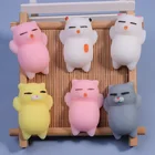 Симпатичный мультяшный Кот TPR мягкие резиновые игрушки для декомпрессии для детей и взрослых антистрессовые сжимаемые игрушки