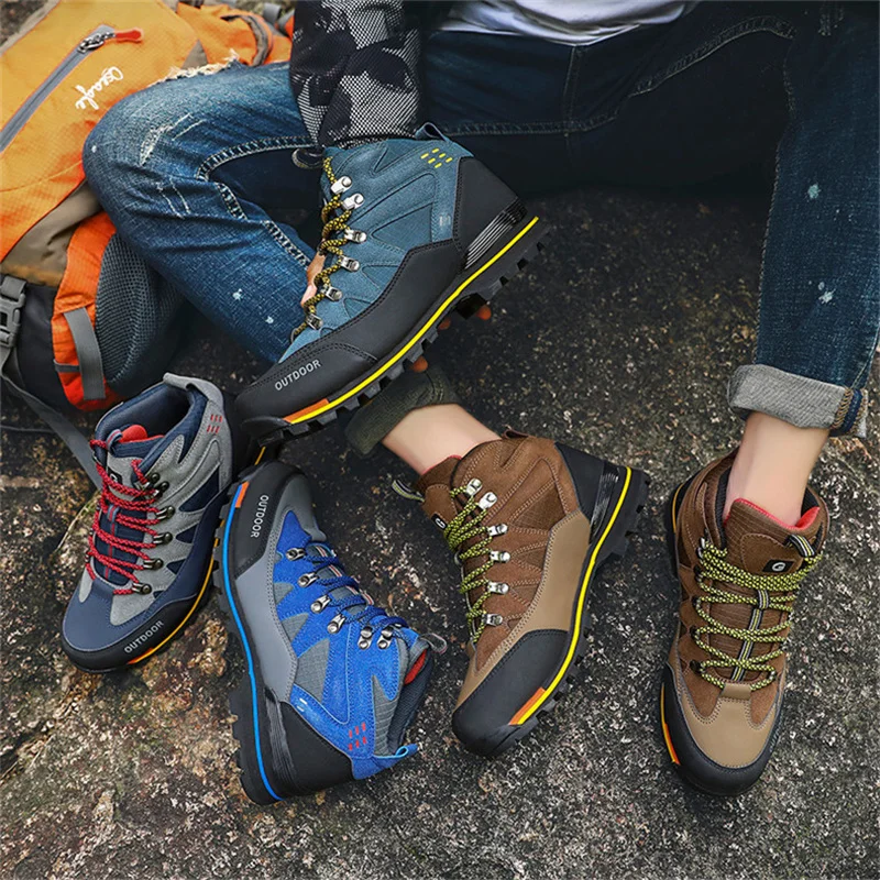

CAMEL JINGE Fashion Waterproof Jungle Boots Anti-skid Breathable Desert Training Sneakers Outdoor Comfort Trekking Shoes Men