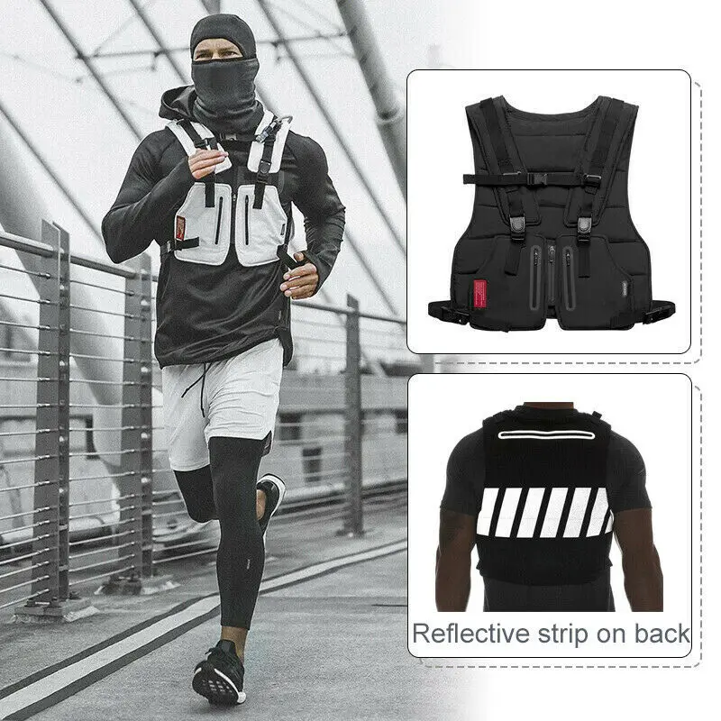 

Hot Multi-Function Military Tactical Vest Outdoor Hip hop Sports Fitness Men Protective Reflective Top Vest Cycling Fishing Vest