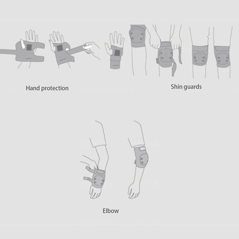 

S- Kids Outdoor Sports Protective Gear,Boys and Girls Safety Pads Set [Knee&Elbow Pads and Wrist Guards]