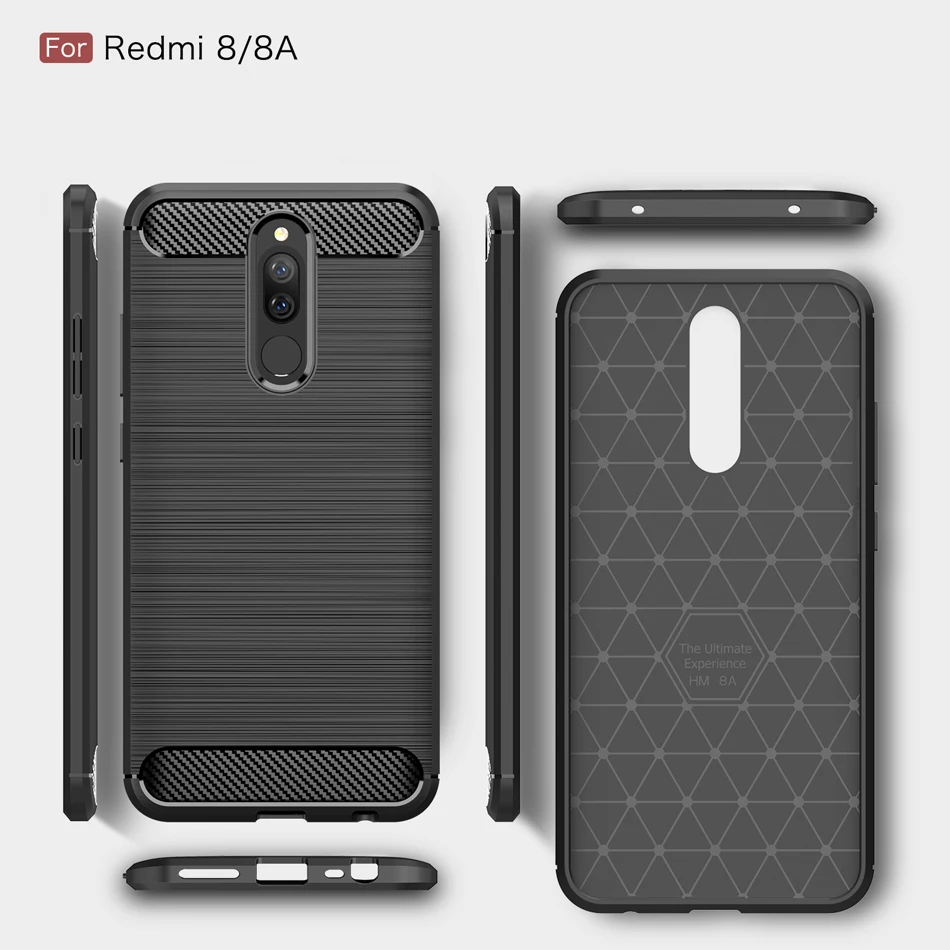 Чехол из углеродного волокна для Redmi 8A чехол Xiaomi материал рисования телефона 8 360
