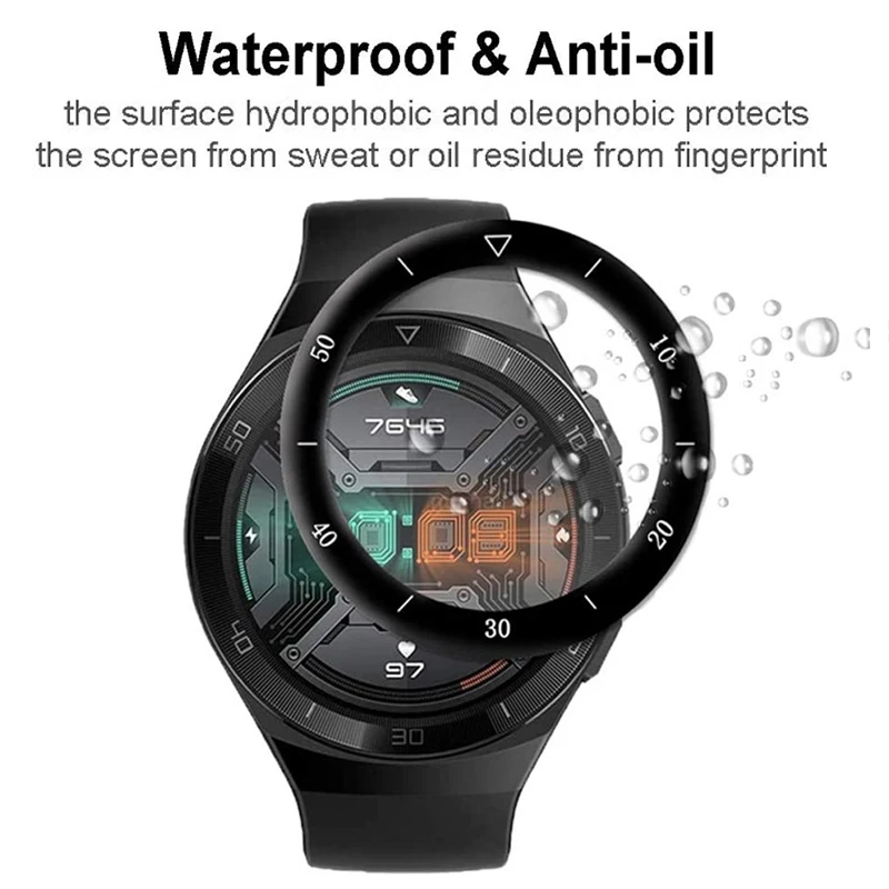 

Ultra-thin Premium Screen Protector Film for Huawei Watch GT 2e Touch Sensitive Waterproof Anti-oil Clear Composite Guard Film