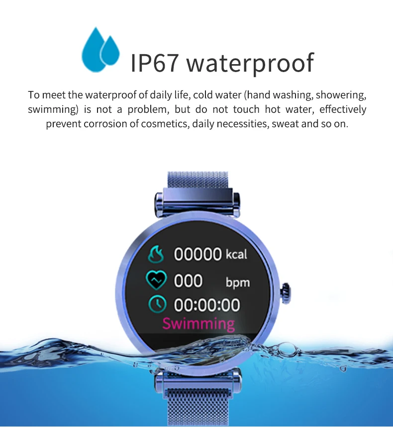 Для женщин модные часы Smart watch монитор сердечного ритма, с экраном сердцебиения, умные часы, Для мужчин умные часы Фитнес часы-браслет