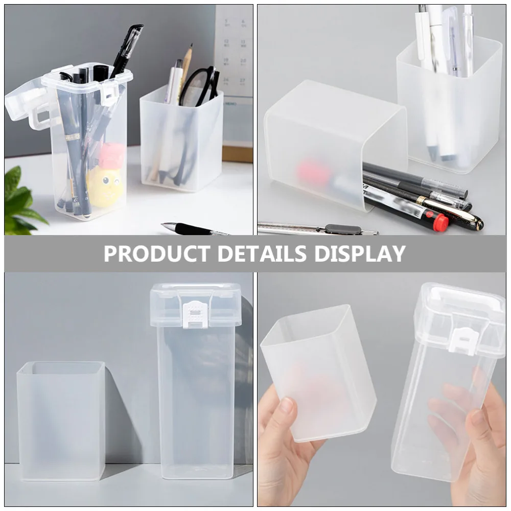 

1 Set 4Pcs Creative Pen Pencil Holders Multipurpose Mark Pen Organizers (White)