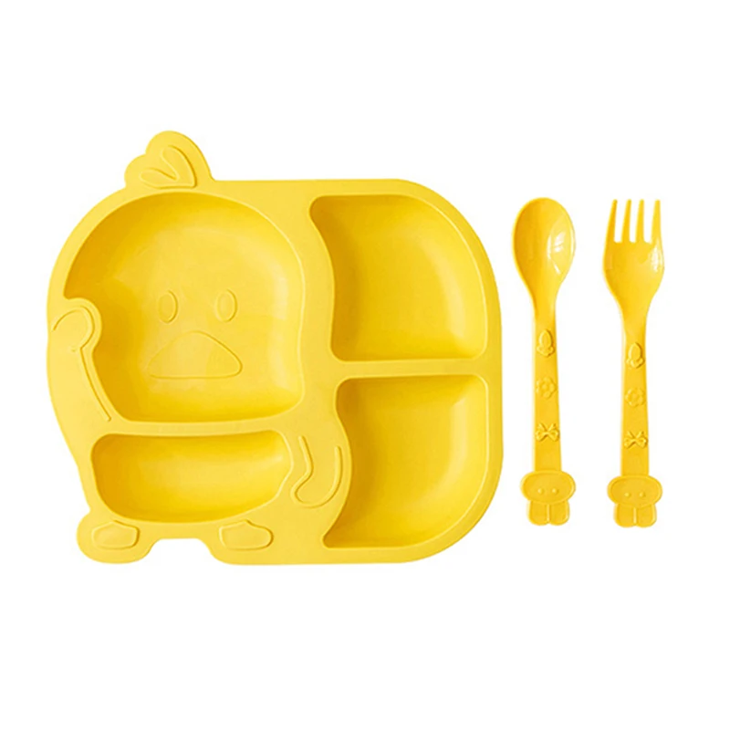 

5 шт./компл. пластиковая детская посуда с мультяшным рисунком, Детская обеденная тарелка, блюда для кормления малышей, Детская тренировочная...