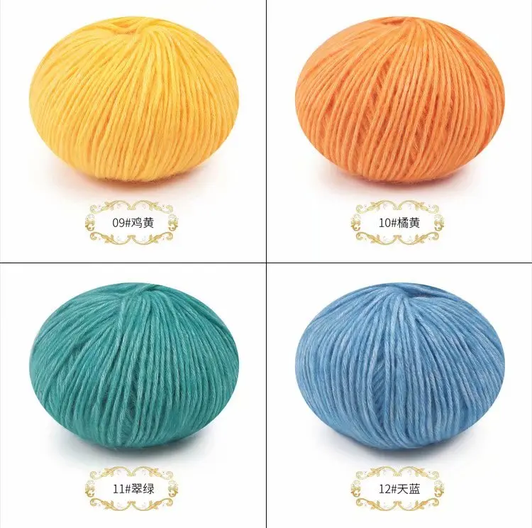 1Pc=50g Alpace wool Crochet Yarn For Knitting Cotton Knit Soft Warm Knitted Line Threads Handmade Needlework Carpet | Дом и сад