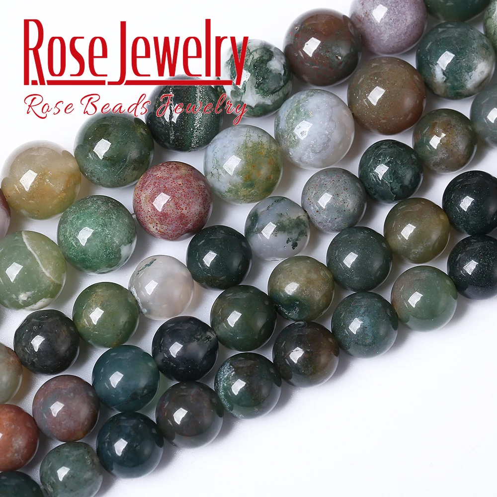 Натуральный камень индийские Агаты Круглые бусины для изготовления ювелирных