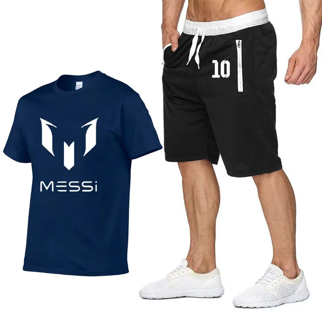 Messi 10 летняя модная футболка с принтом мужская повседневная хлопковая в стиле