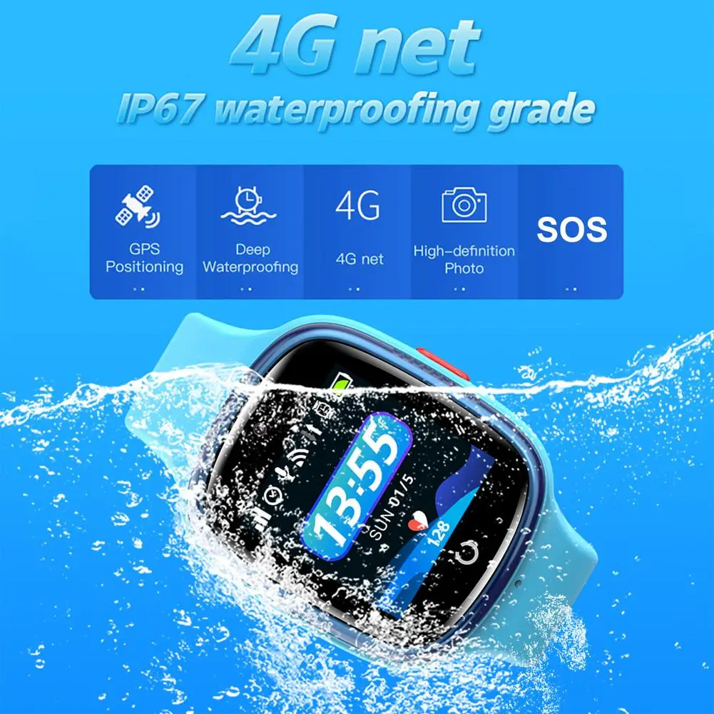 2021 лучшие детские Смарт-часы телефон 4G для детей SOS Вызов GPS трекер HD IP67