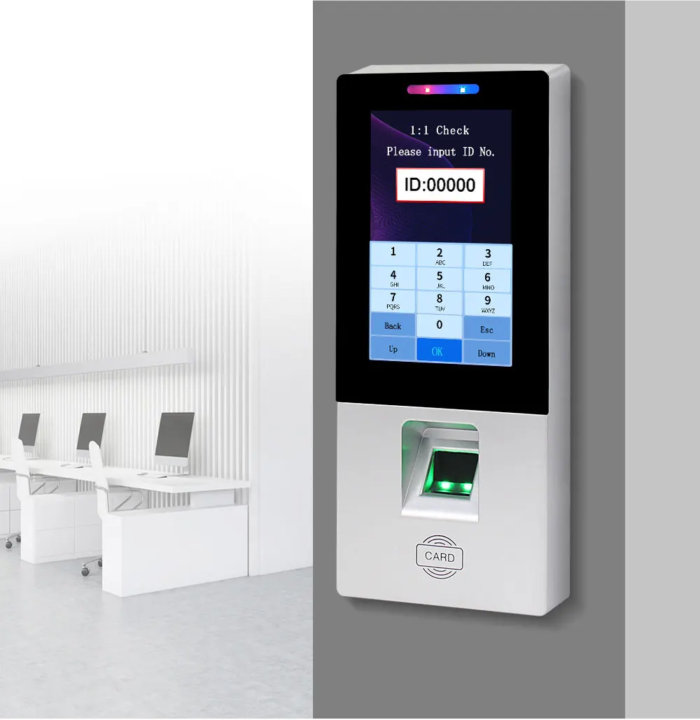 OBO RFID система контроля доступа комплект отпечатков пальцев биометрический сенсорный Электрический магнитный замок Болт Strike дверные замки USB Время посещаемости