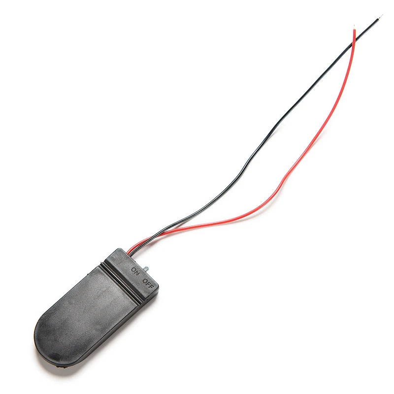 5 шт./лот удерживающий 2x CR2032 держатель для монет батарейный отсек черный ящик 6 в