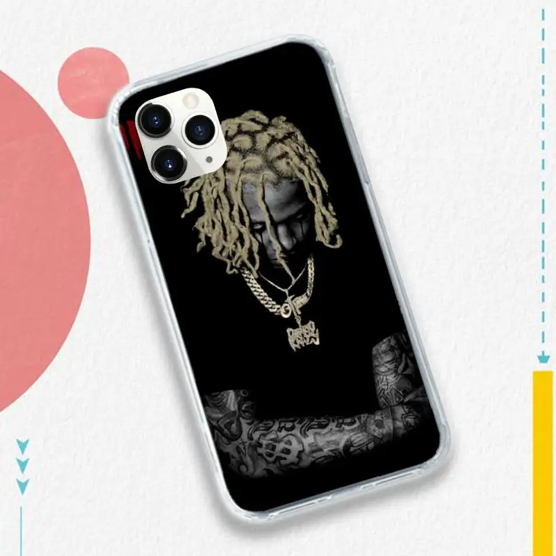 

lil durk American famous rapper high quality Phone Case shell for iPhone 11 12 pro XS MAX 8 7 6 6S Plus X 5S SE 2020 XR