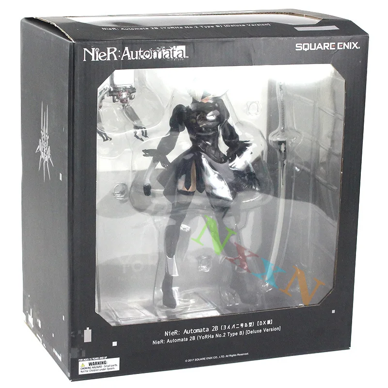 

25-36cm NieR: Automata YoRHa No.2 Type B 2B Sexy Girl with Sword PVC Cartoon Game Figure Toys Doll