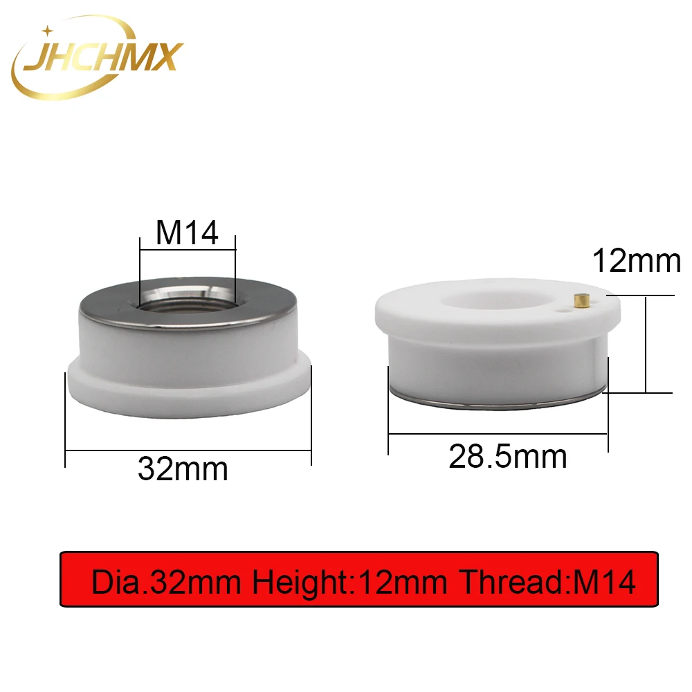 Лазерный резак JHCHMX dia.32 мм M14 улучшенный керамический инструмент Raytools