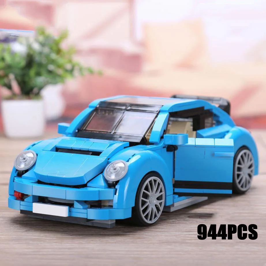 Техническая техника Германия модель автомобиля claccis blue Beatle конструктор для