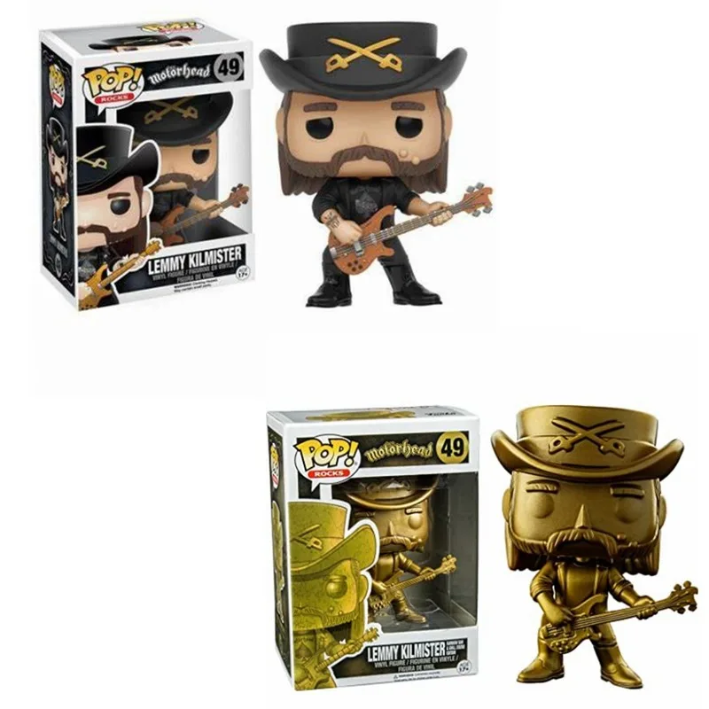 Кукла FUNKO POP Rock Motorhead Gold Lemmy kilмистер 49 # ПВХ кукла виниловые фигурки популярная тема