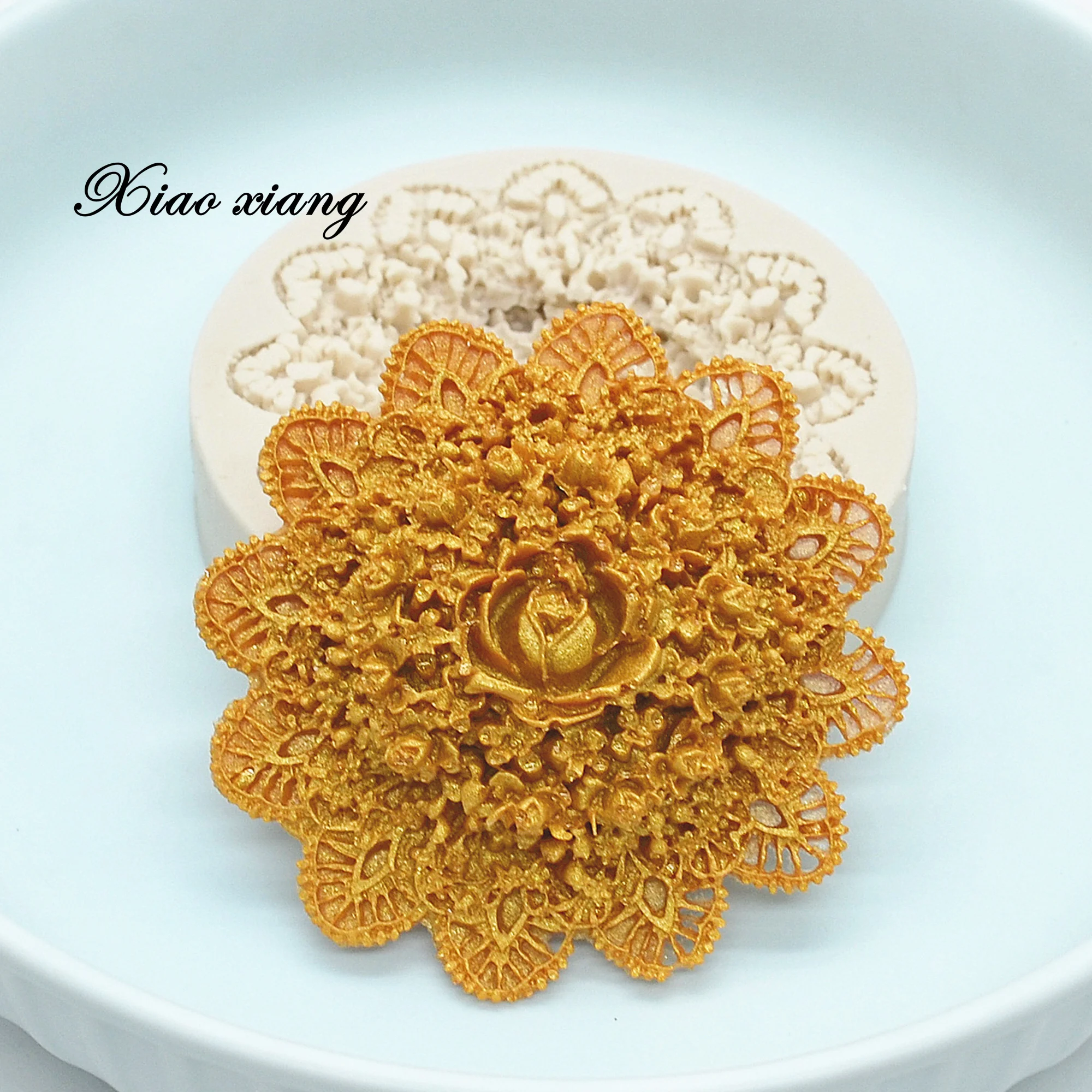 Силиконовые 3D формы для помадки с цветами выпечки поделки торта конфет шоколада