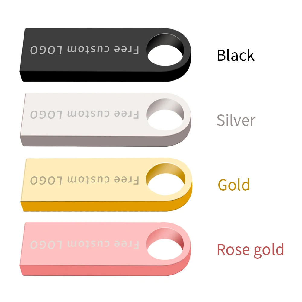 Usb флеш-накопитель 128 ГБ 64 32 16 8 4 Гб для ключей водонепроницаемый металлический