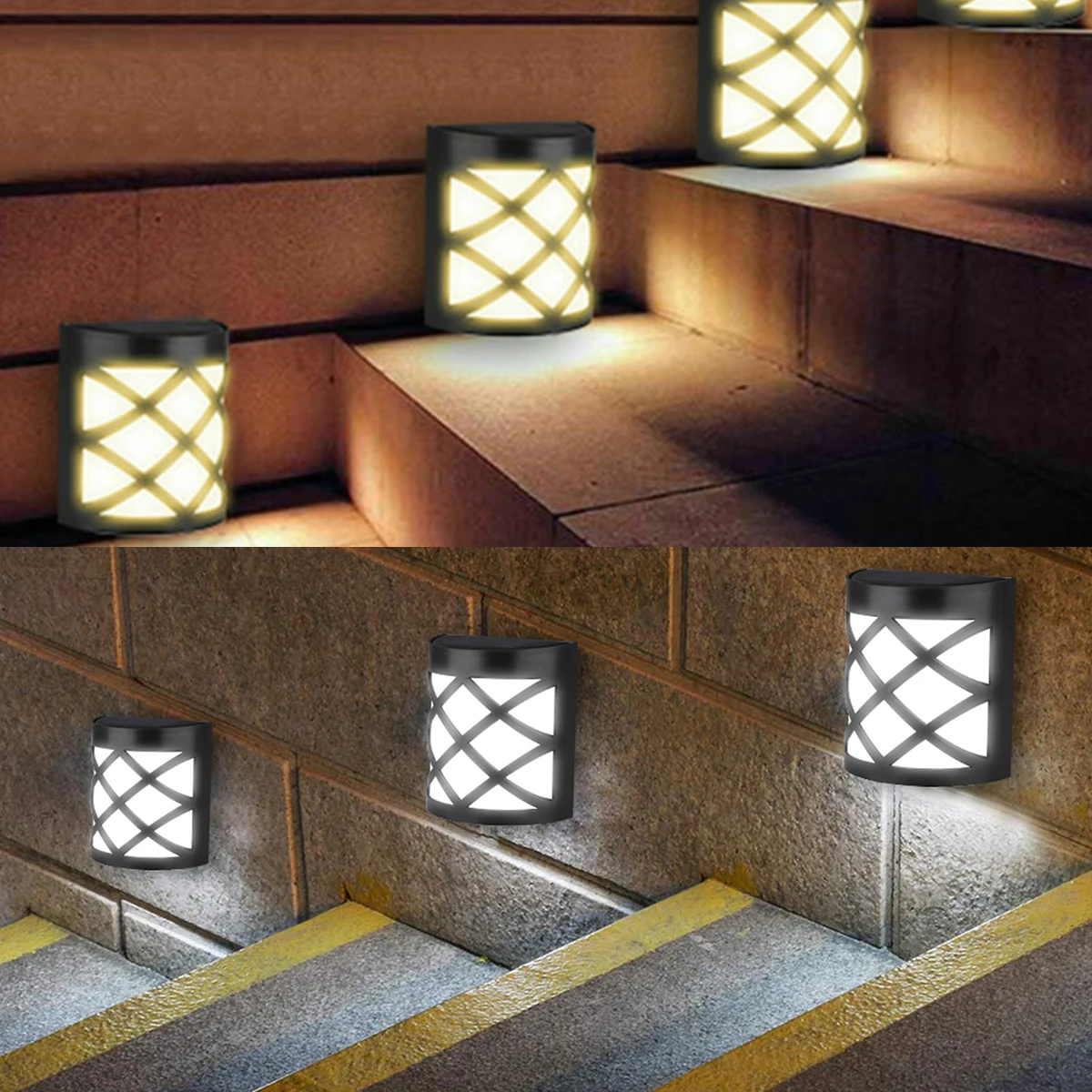 6 светодиодный открытый подземный светильник на солнечной лампы Настенные