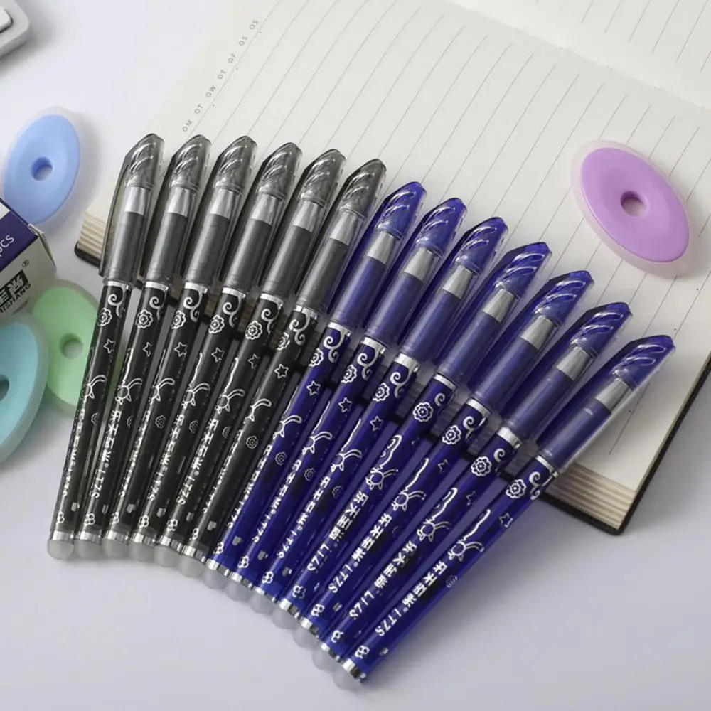 

1/5pcs Erasable Gel Pen Refills Rod 0.5mm Washable Writing Erasable Tools Pen Stationery Handle Kawaii Pen For School W5D1