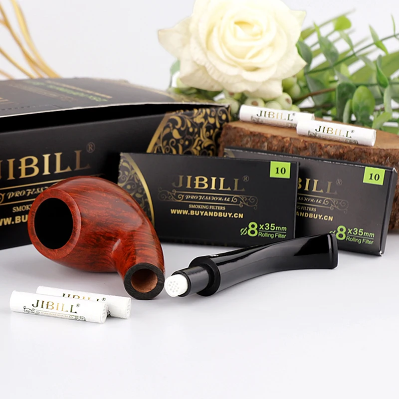RU- JIBILL 10 шт./лот фильтры для табачной трубки 9 мм курительная трубка фильтр с