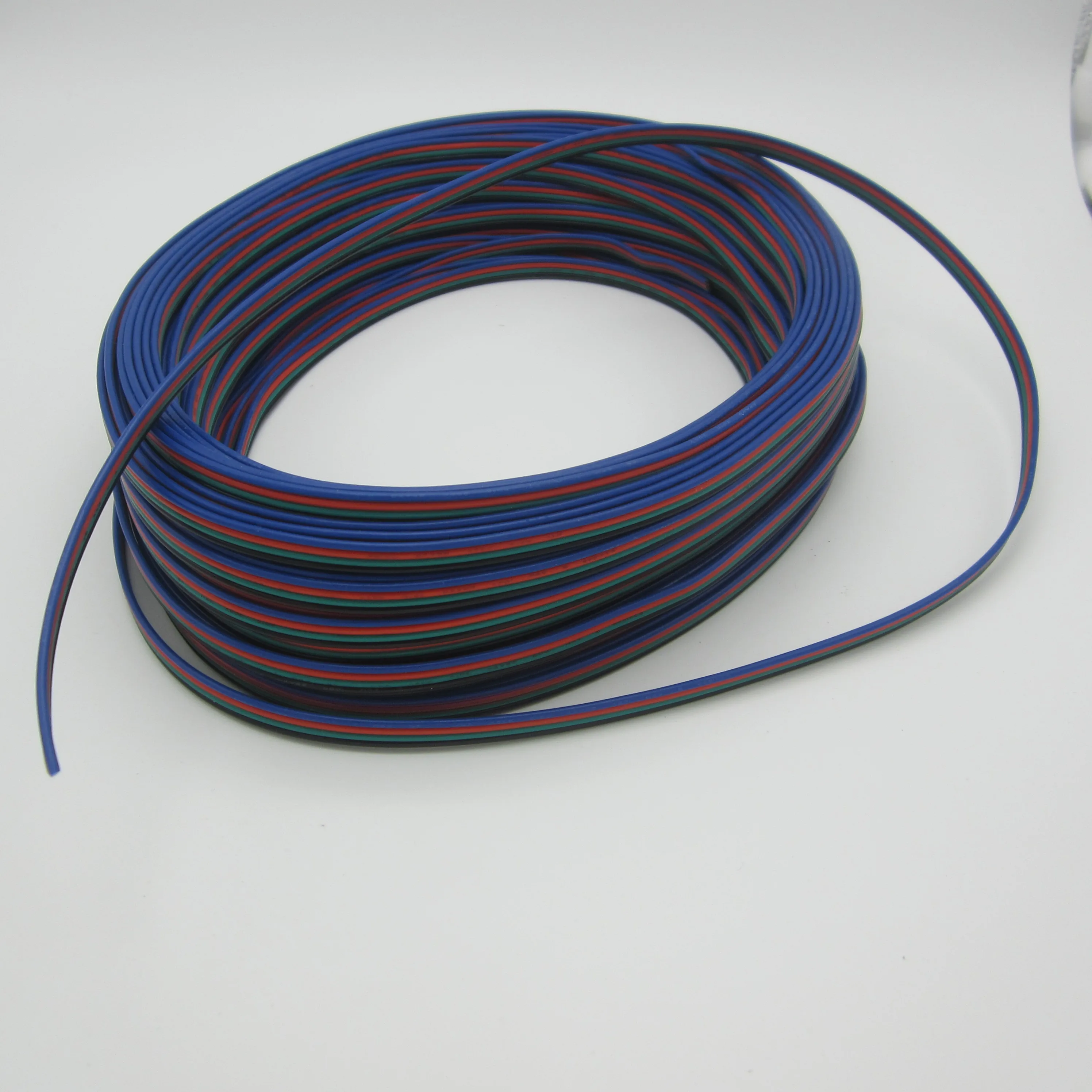 Быстрая бесплатная доставка RGB-лента 4-контактный удлинитель проводов 100 м/лот AWG22