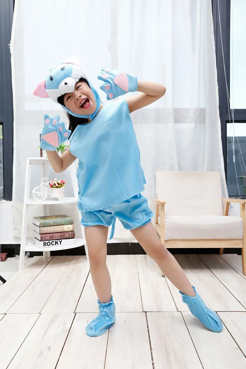 Детский комбинезон Purim для косплея с животными из мультфильмов коротким рукавом|