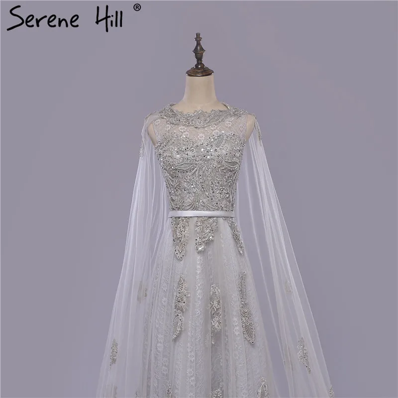 Сереновые холм серые винтажные кружевные свадебные платья с бусинами 2021