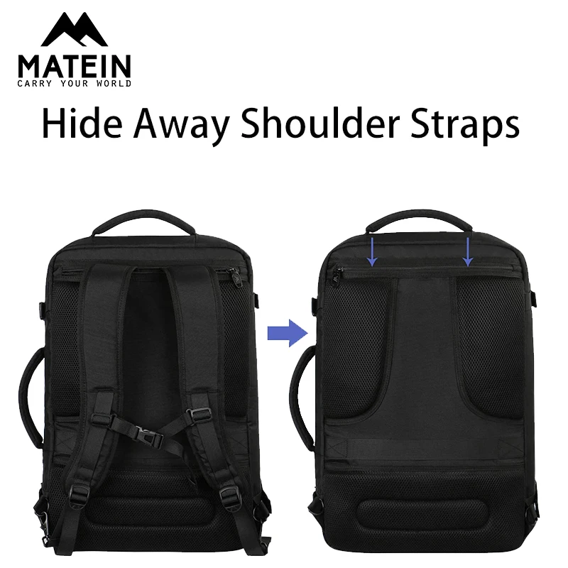 Рюкзак Matein вместительный 40 л для путешествий с возможностью увеличения полета