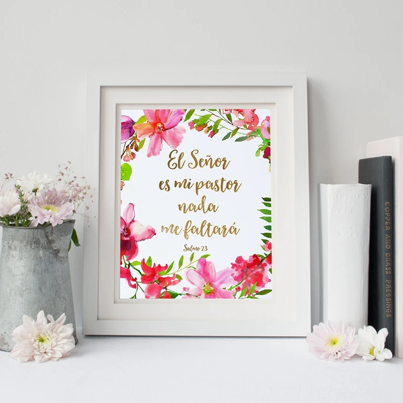 Настенная картина с цитатами искусство на холсте акварелью цветочные принты