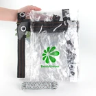 Уличная прозрачная непромокаемая ткань из ПВХ, толщина 0,35 мм, водостойкий брезент, сад, балкон, суккулент, растение, сохраняющее тепло, крышка