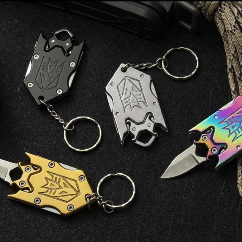 

Outdoor Survival Stainless Steel Mini-Folding Knife Portable Tactical Multi-Purpose Folding Key Knife Gift Cutter Pocket Knife