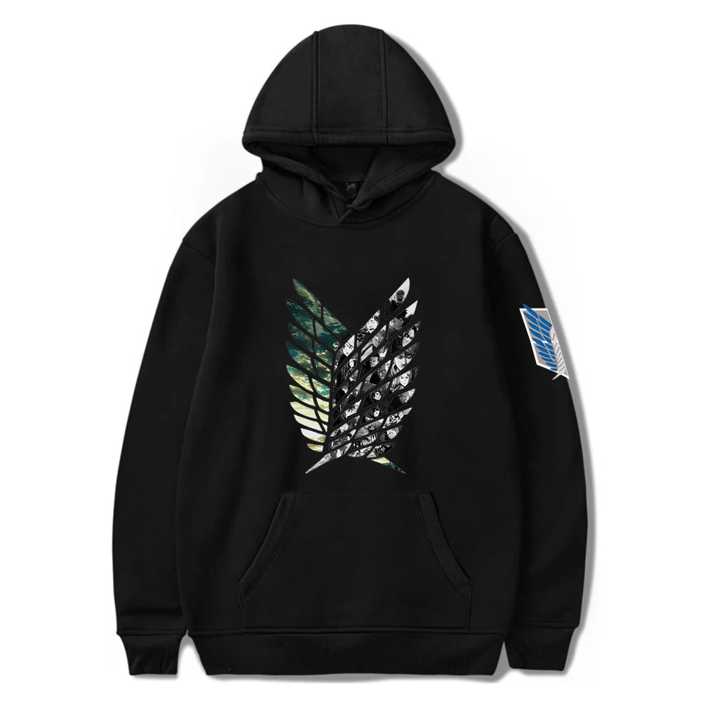 

Boys Hoodie Print Attack On Titan Sweatshirt Cotton Fashion Men Women Hoodie Hip Hop Style Harajuku Pullover Streetwear Hoodies