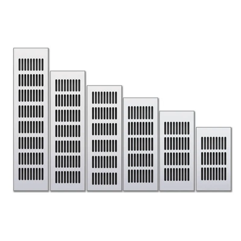 

Aluminum alloy cabinet Air Vent Silver decoration cover Hole plug Ventilation Grille for Wardrobes Cupboar Hardware Accessories