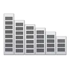 Вентиляционная решетка для шкафа из алюминиевого сплава, серебристая декоративная крышка, вентиляционная решетка для шкафа, аксессуары для фурнитуры