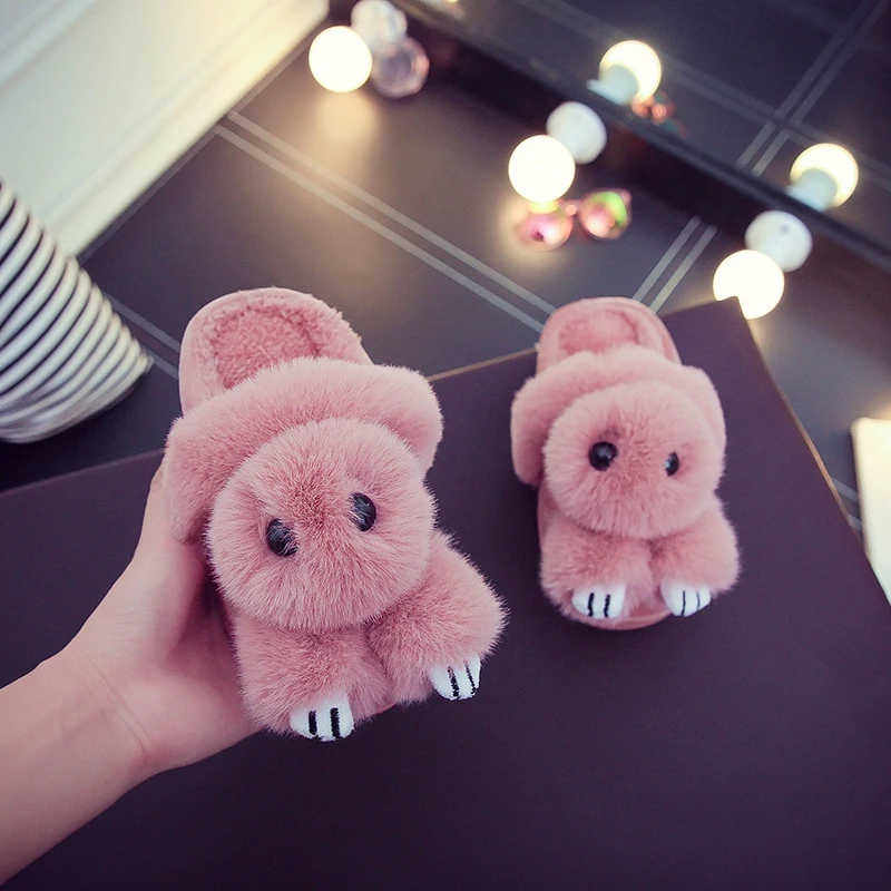 

shoes toddler girl fur unicorn kids sandals girls slipper kids house sneaker furry for baby indoor winter girl toddler slippers