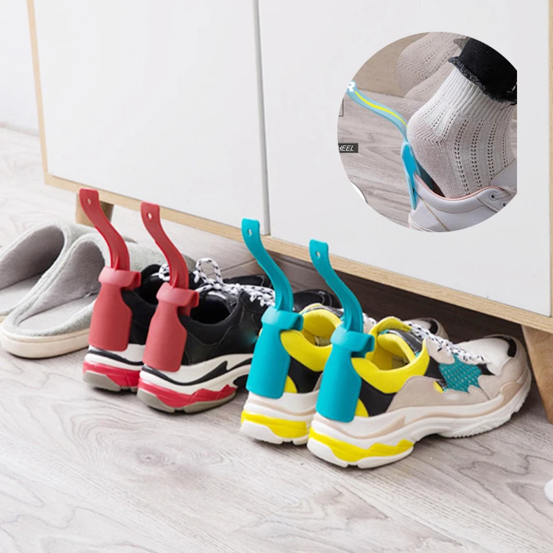 Удобный помощник для обуви унисекс с ручкой удобный при надевании и снятии