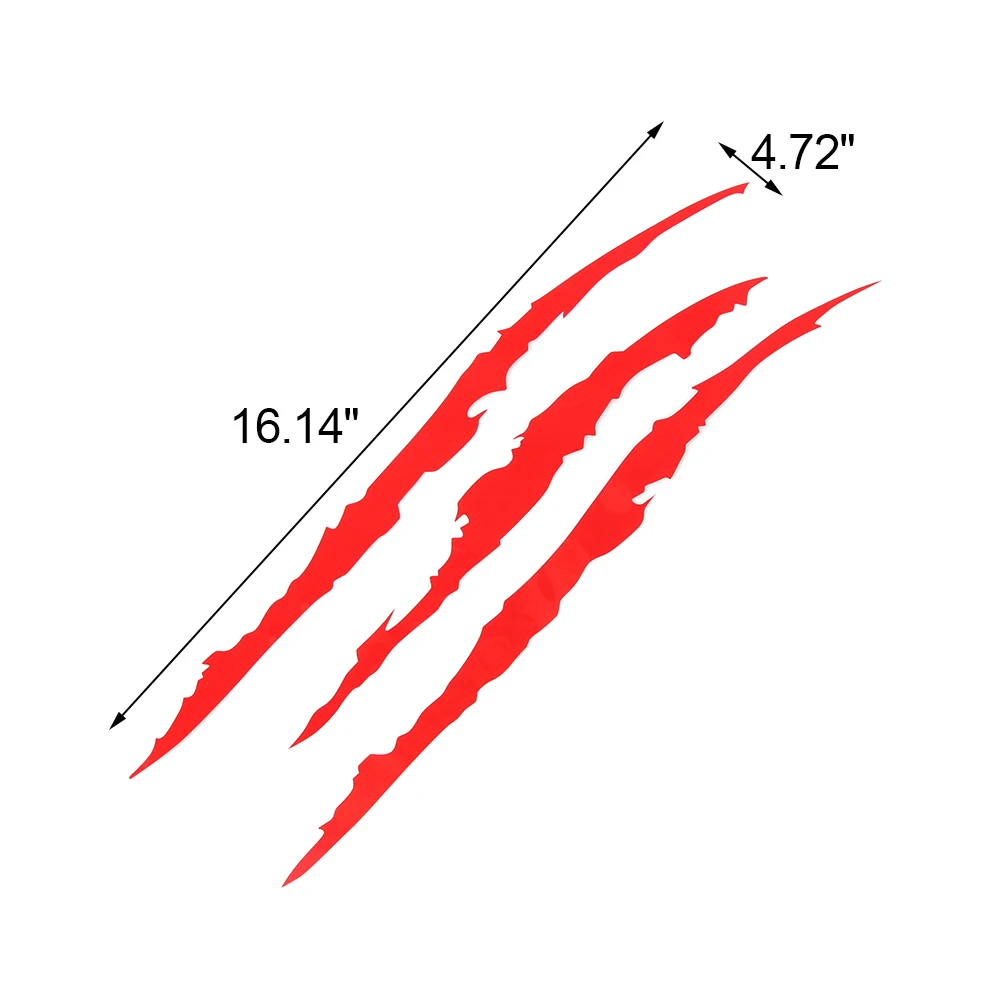 Auto Car Sticker Reflective Monster Claw Scratch Stripe Marks Headlight Decal Hood Stickers DIY Accessories | Автомобили и