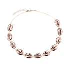 Женское Ожерелье в богемном стиле, Очаровательное ожерелье из натуральной ракушки, чокер из ракушек, Пляжное летнее ожерелье в стиле бохо, ювелирные изделия