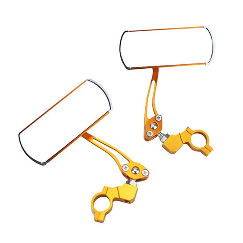 

1 Pair Bicycle Glass Mirror Rear View Mirrors Wide Range Back Sight Reflector Angle Adjustable Glass Mirrors Bike Mirror