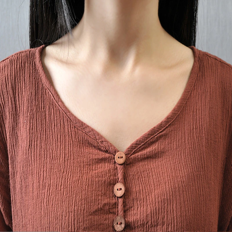 

Cotton Color Women Maxi Dress 2020 Spring New Fake Two Pieces Loose Long Sleeve Round Neck Plus Size Irregular Dress Fashionable