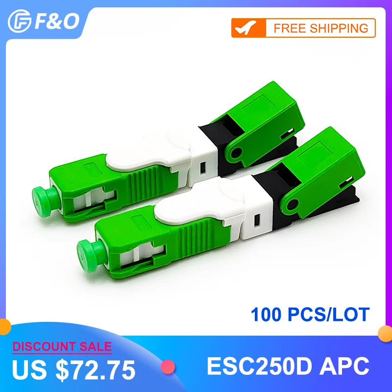 UNIKIT оптовая продажа 100 200 шт./лот ESC250D SC APC SM одномодовый волоконно оптический