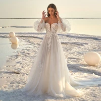 deep v cut wedding dress new 2020 veil applique off shoulder sweep zug sexy wedding dress vestido de noiva robe de mariee