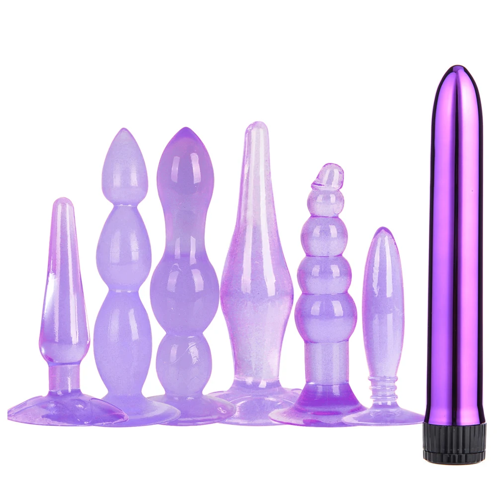 3/6pcs Butt Plug Sex Toys Anal G Spot Vagina Massager Silicone Beads Stimulator For Women Men Adult Products | Красота и здоровье