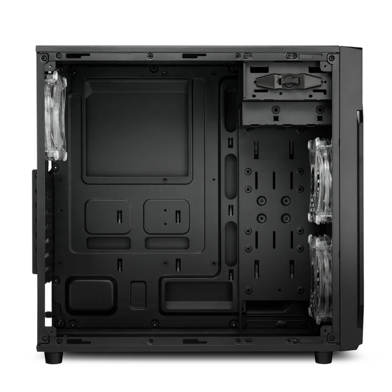 Корпус игровой для компьютера Sharkoon VG6-W ATX Midi-Tower 3x 120mm fan led 2x USB 2.0 3.0 Audio без БП |